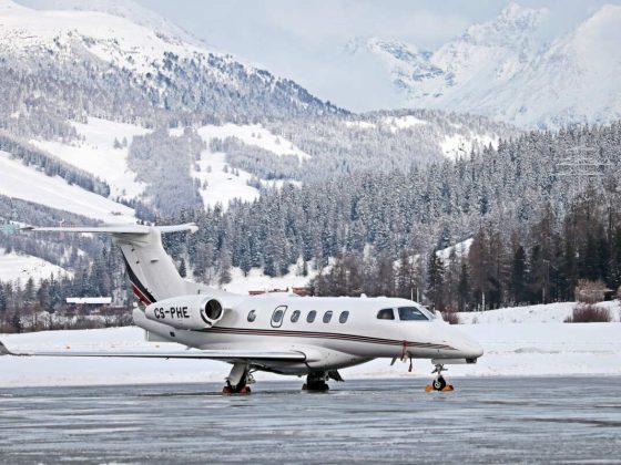 Private Jet Snow